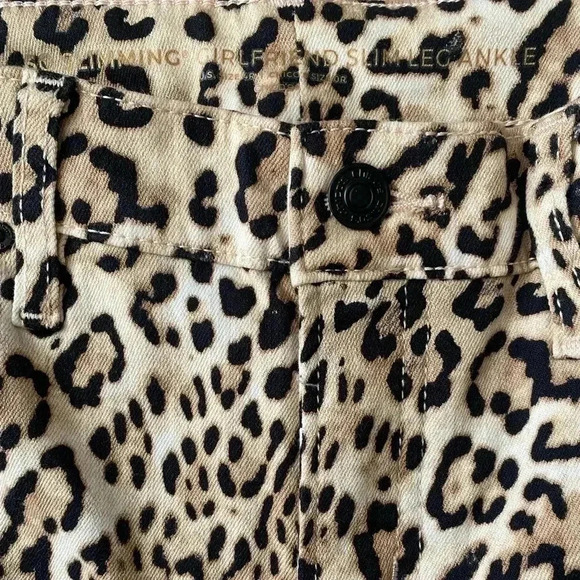🆕Chico’s Leopard Girlfriend Ankle Jeans 4R🆕 - Picture 9 of 14